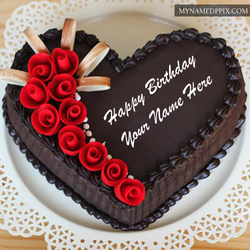 Chocolate Yummy Happy Birthday Cake Name Edit Photos
