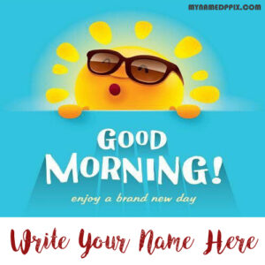 Good Morning Status Sent Name Wishes Online Photo Edit