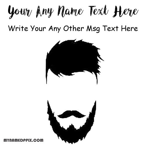 Write Name Cool Mustaches Whatsapp Status Profile Photo Editable