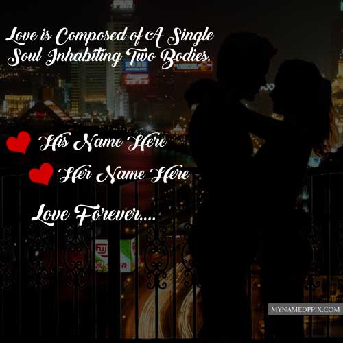 Couple Romantic Wallpaper Lover Name Profile Pictures Editable