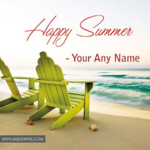 Happy Summer Image Send Write Name Photo Edit Online