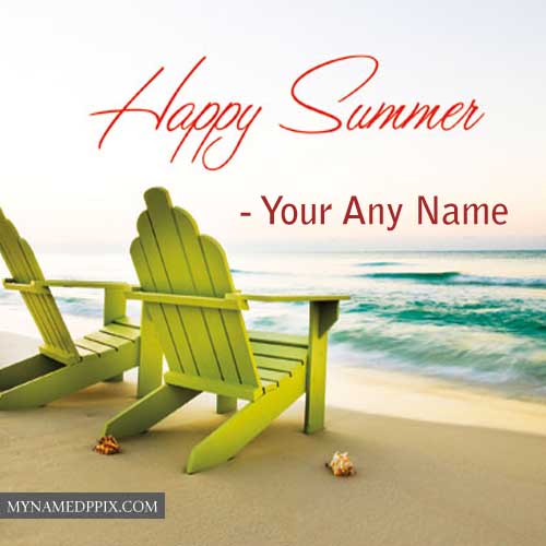 Happy Summer Image Send Write Name Photo Edit Online_500X500