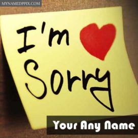 Sorry Image Write Name Photo Create Send Online