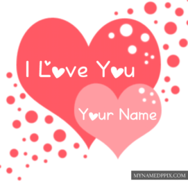 Beautiful I Love U Name Write Profile Greeting Card Pictures