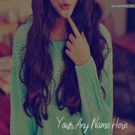 Write Name Cool Style Girl Profile Photo Online Name Edit