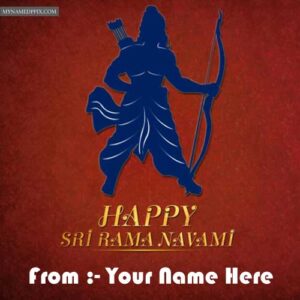 Write Name Happy Ram Navami 2018 Wish Card Pictures