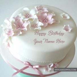 Write Sister Name Happy Birthday Rose Cake Image Send