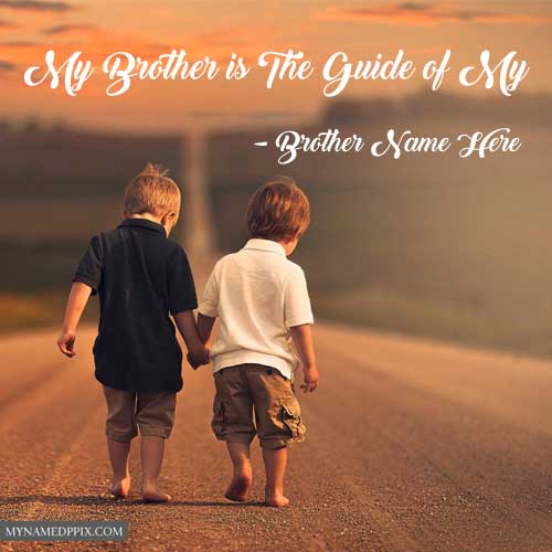 Brother Name Write Status Message Quotes Greeting Photo HD Online