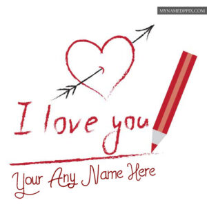 New Beautiful Love U Greeting Cards With Name Edit Pictures