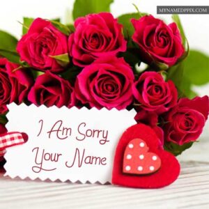 Sorry Flowers Greeting Card Name Write Send Online Free