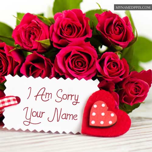 Sorry Flowers Greeting Card Name Write Send Online Free_500X500