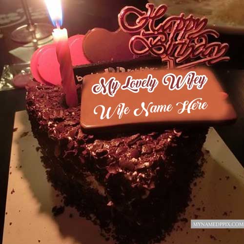 Wife Name Write Happy Birthday Love Wifey Cake Pictures Create_500X500
