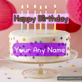 Write Name Candles Happy Birthday Cakes Images Send Online