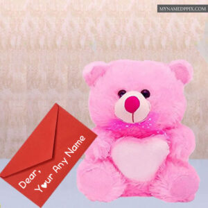 Writing Name Sweet Lovely Teddy Bear Send Whatsapp Images