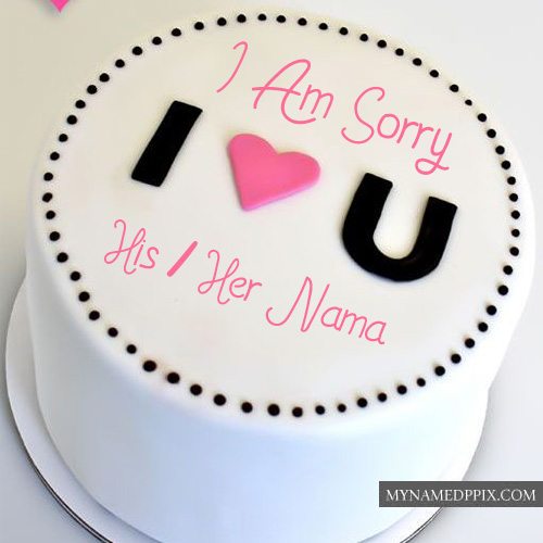 Sorry Love Beautiful Cake Pictures Sent Online Write Name
