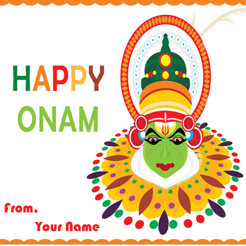 2018 Happy Onam Wishes Name Edit Greeting Card Photos Send