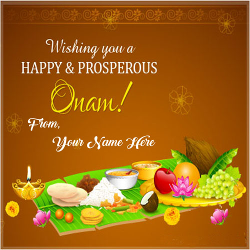 Happy Onam Wishes Name Greeting Cards Send Online Edit Photos