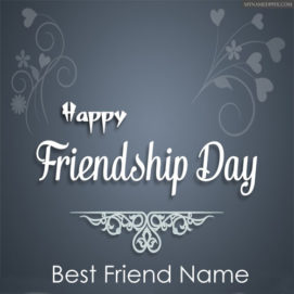 Special Name Write Happy Friendship Day Wishes Greeting Card Send