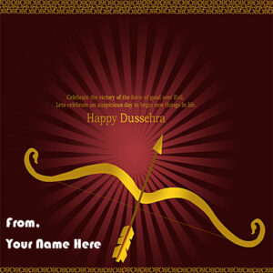 Happy Dussehra 2018 Name Wishes Greeting Card Status Download
