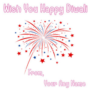 Write Name Amazing Cracker Diwali 2018 Greeting Card Pics