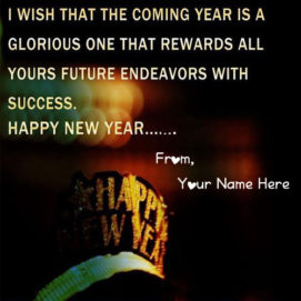 2019 New Year Wishes Quotes Greeting Card Name Pictures