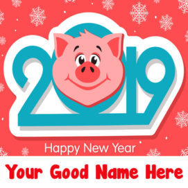 Beautiful New Year 2019 Wishes Name Editor Online Image Free