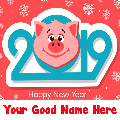 Beautiful New Year 2019 Wishes Name Editor Online Image Free