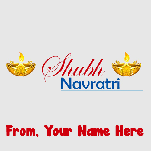Create Name Greeting Card Navratri Wishes Status Images