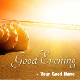 Awesome Evening Wishes Name Write Status Download Free