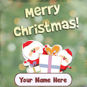 Happy Merry Christmas Name Wishes Santa Pictures Download