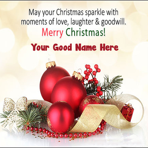 Name Write Christmas Greeting Card Whatsapp Status Download_500X500