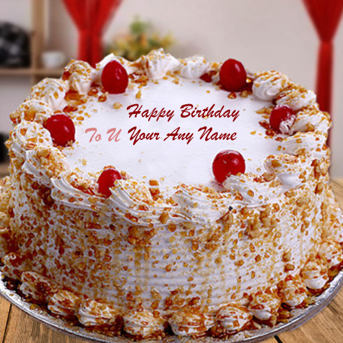 Butterscotch Birthday Wishes Name Cake Photo Send_500X500