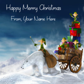 Create Merry Christmas Wishes Name HD Pictures Online