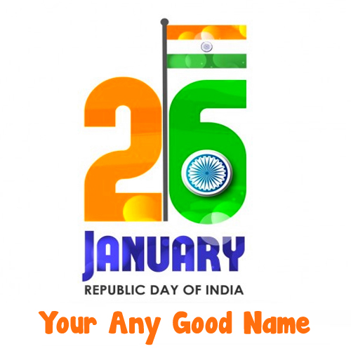 2019 Indian Republic Day Wishes Name Image Create
