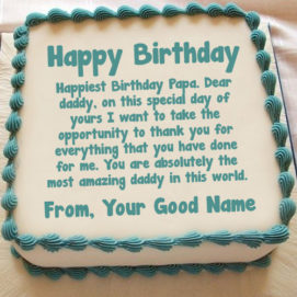 Happy Birthday Dad Wishes Name Cake Image Editor