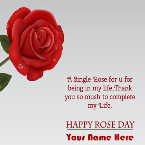 Happy Rose Day Greeting 2023 Wishes Name Pictures
