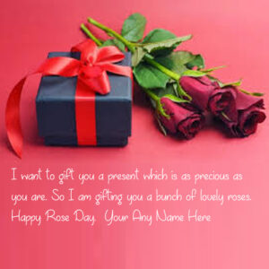 Happy Rose Day Wishes Greeting Name Card Image Create