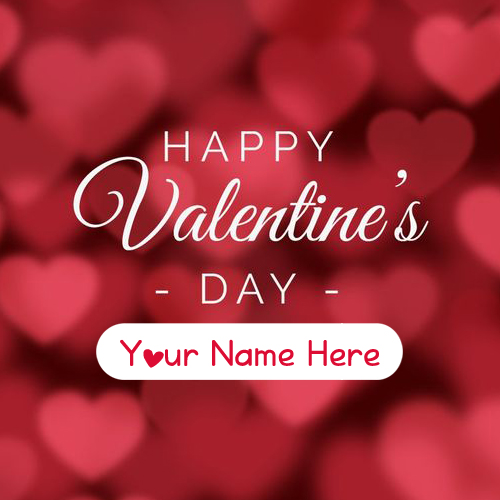 Happy Valentines Day 2019 Unique Name Write Image