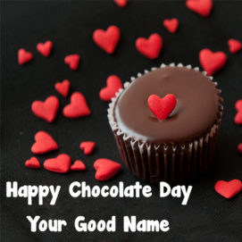 Write Name Happy Chocolate Day Beautiful Picture Free