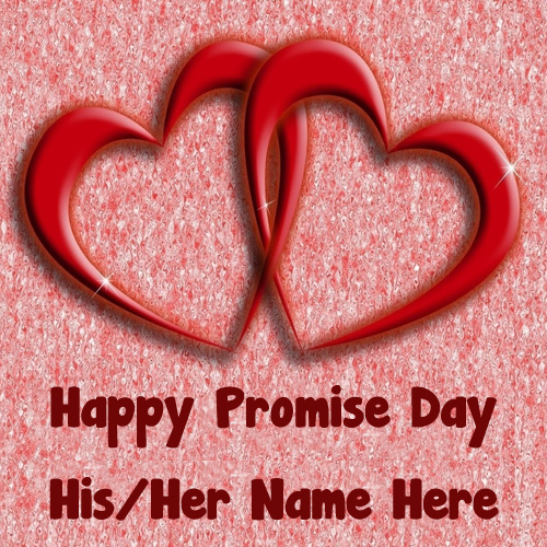 Write Name Happy Promise Day Wishes Unique Image Create