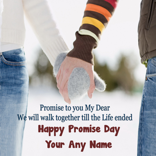 Write Promise Day Quotes Card Name Wishes Image Create
