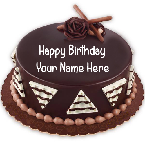 Create Name Birthday Cake Chocolate Cake Status Pics_500X500