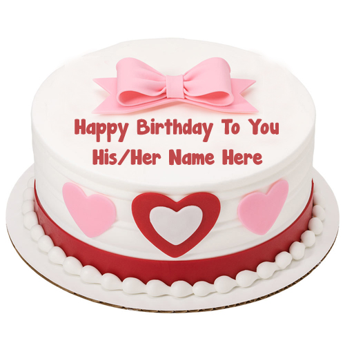 Happy Birthday Cake Girlfriend Name Wishes Image