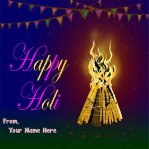 Online Happy Holi Name Write Greeting Card Images 2019