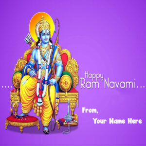 Online Create Name Wishes Ram Navami Pictures Editor