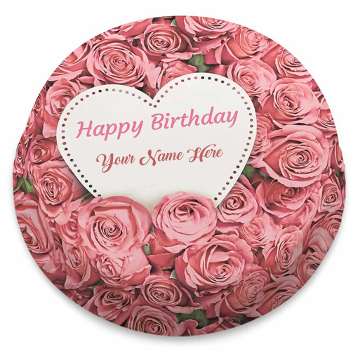 Romantic Love Birthday Cake Name Create Images Sending_500X500