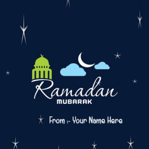 Happy Ramadan Eid Beautiful Pictures Name Wishes Cards