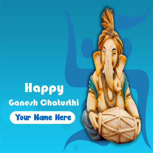 2019 Happy Ganesh Chaturthi Card On Name