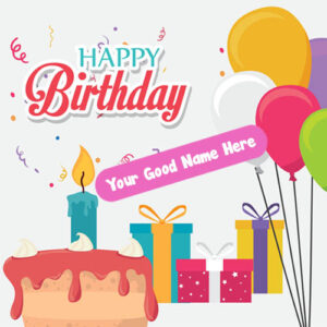 Customized Name Write Birthday Card Free