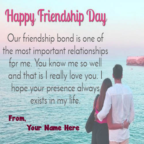 Happy Friendship Day Image With Name Pic_500X500